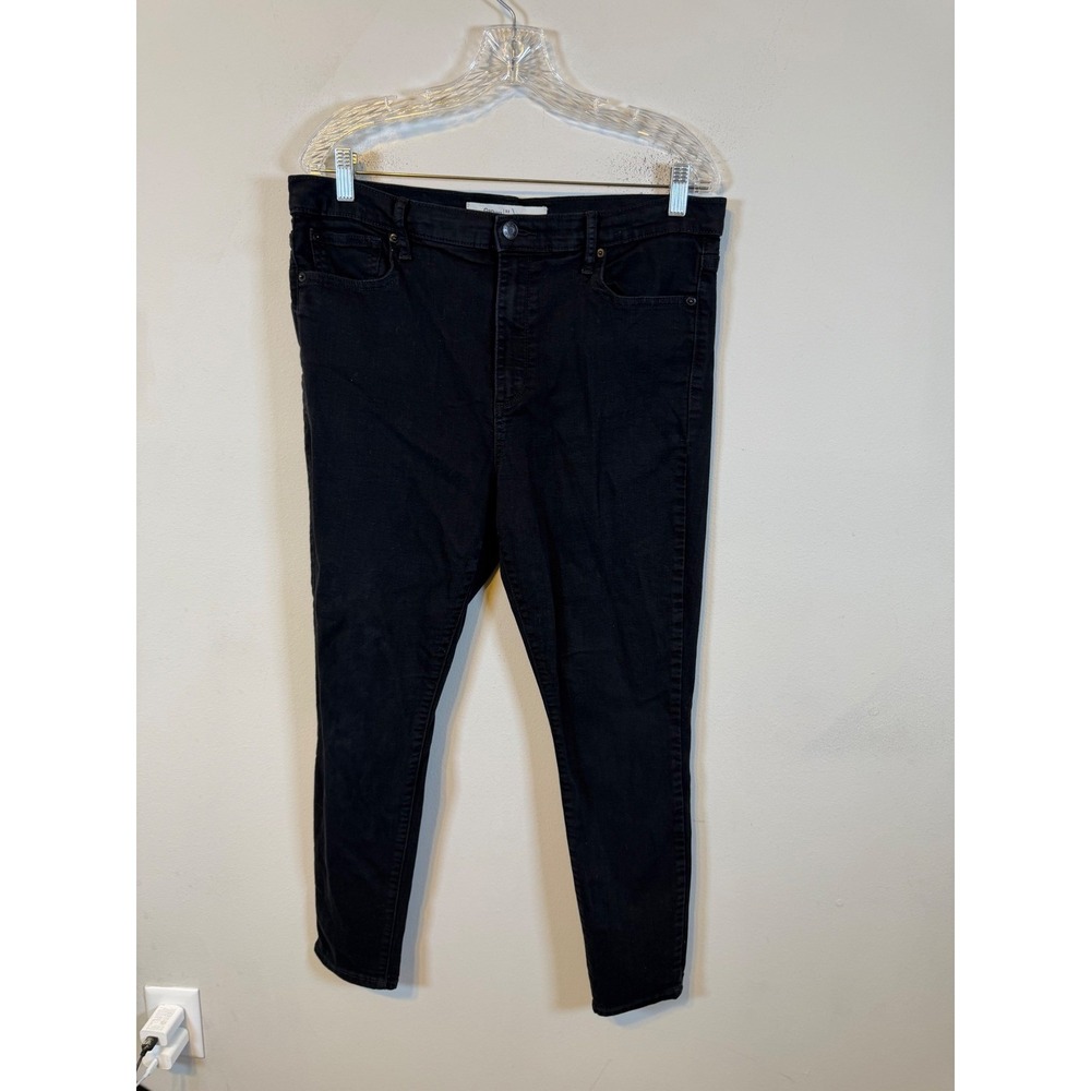 Gap Womens True Skinny Jeans Super High Rise Black 33